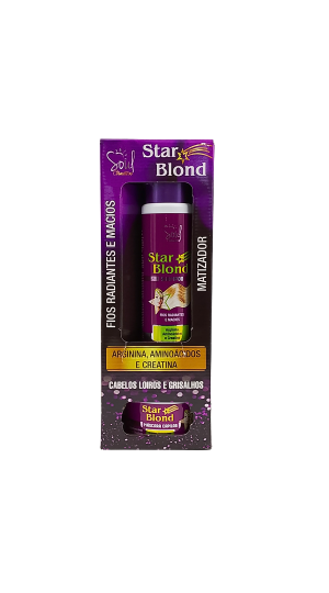 SOUL STAR BLOND MATIZADOR KIT CAPILAR COM 4 UNIDADES