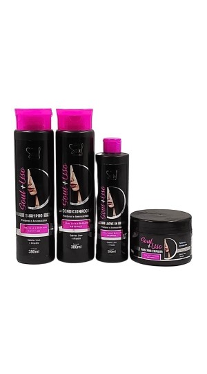 SOUL SOUL+ LISO KIT CAPILAR COM 4 UNIDADES
