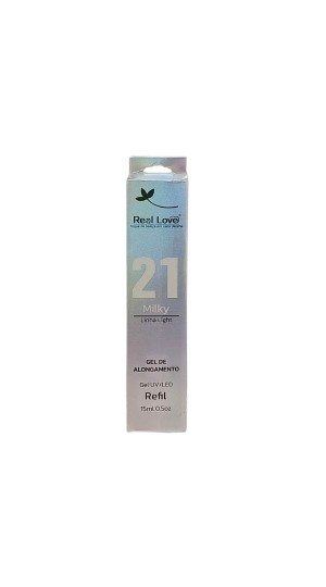 REAL LOVE GEL SCULPING REFIL 15ML 21  MILKY