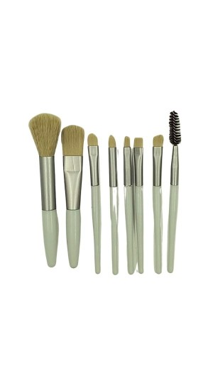 KIT DE PINCEL PEQUENO COM 8 UNIDADES VERDE