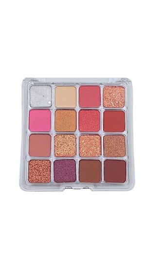 MISS RÔSE WIKE MAKE PALETA DE SOMBRA 16 CORES 15G
