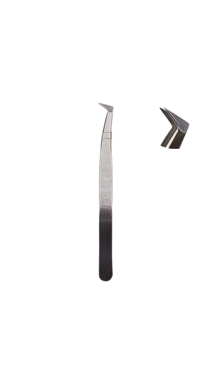 BYCX  PINÇA PRATA PARA CÍLIOS  HRC40