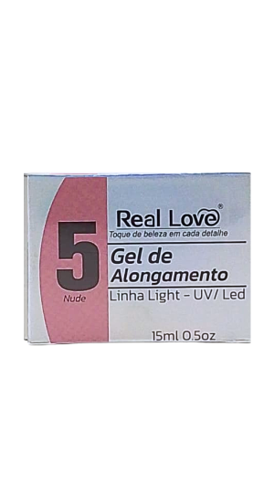 REAL LOVE GEL DE UNHA LINHA LIGHT 5 NUDE 15ML