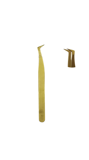 FADA COLOR PINÇA PONTA CURVA DOURADA 