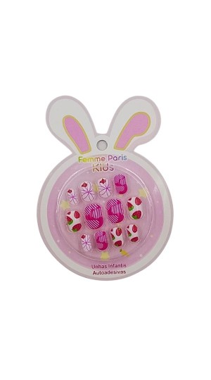 FEMME PARIS UNHAS POSTIÇAS INFANTIL 1 C/12