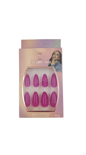 SABRINA SATO UNHA POSTIÇA ROSA  C/12PCS 