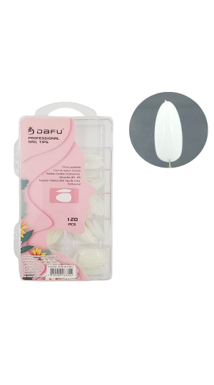 DAFU POSTIÇA REALISTA LEITOSA AMENDOADA C/120