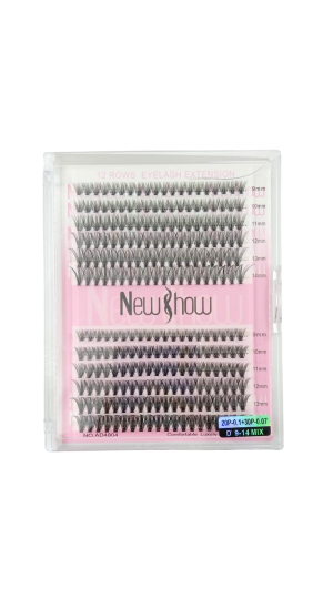 NEW SHOW CARTELA DE TUFINHO 20P-0.1+30P-0.07D 9-14MIX 