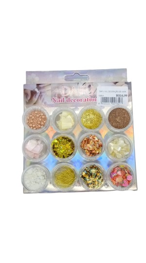 DAFU NAIL DECORAÇÃO DE UNHA C/12 D