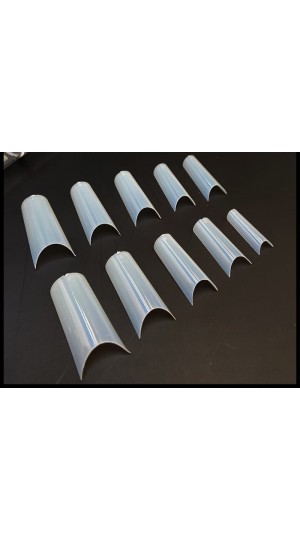 NAIL TIPS UNHA C/100 CURVATURA C LEITOSA