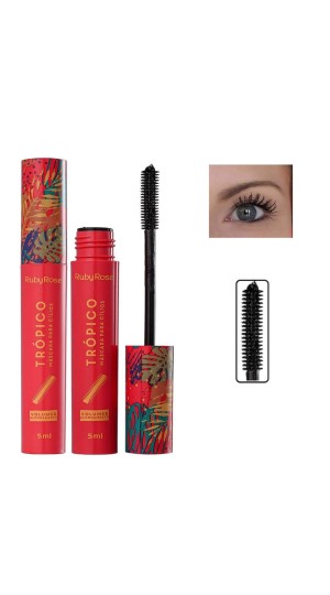 RUBY ROSE MASCARA DE CILIOS TROPICO VOLUME & ALONGAMENTO 5G