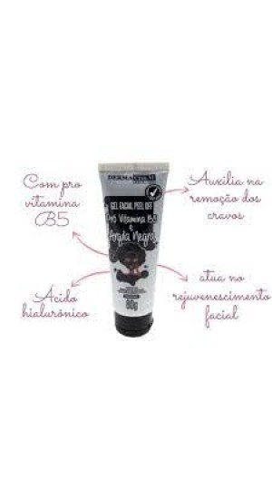 DERMA CHEM GEL FACIAL PRO VITAMINA B5 E ARGILA NEGRA 60G