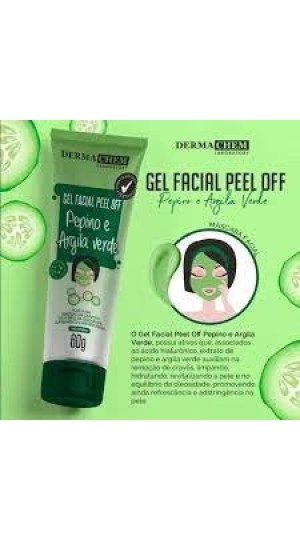 DERMA CHEM GEL FACIAL PEPINO E ARGILA VERDE 60G