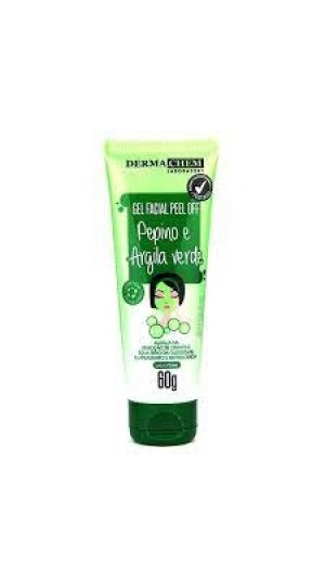 DERMA CHEM GEL FACIAL PEPINO E ARGILA VERDE 60G