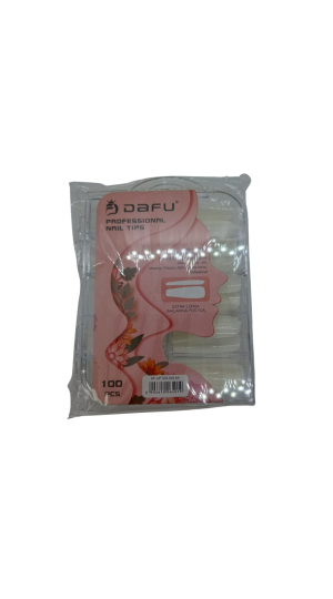 DAFU NAIL TIPS EXTRA LONGA BAILARINA POSTIÇA LEITOSA XXL64