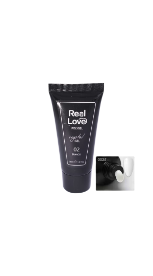 REAL LOVE POLYGEL 02 BRANCO 30ML