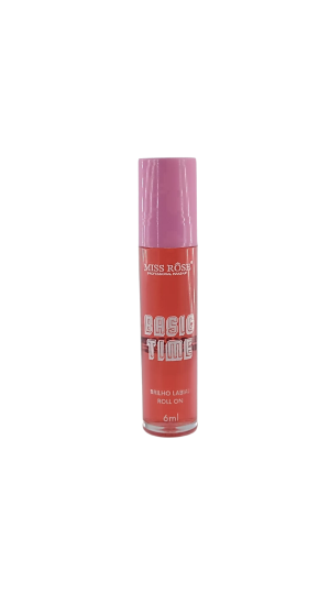 MISS ROSE BASIC TIME BRILHO LABIAL 6ML MORANGO